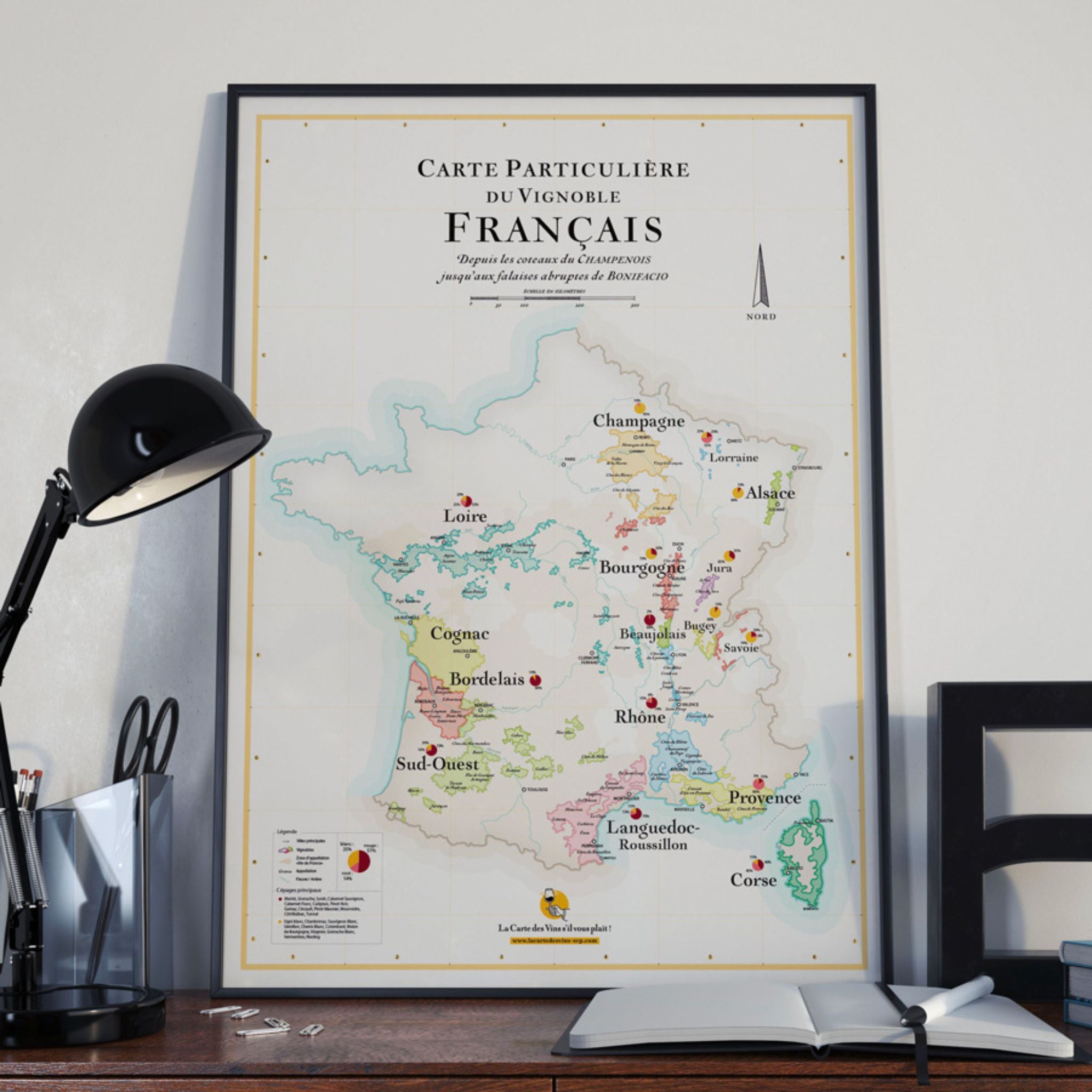La Carte Des Vins SVP - Affiche la carte des vins de France