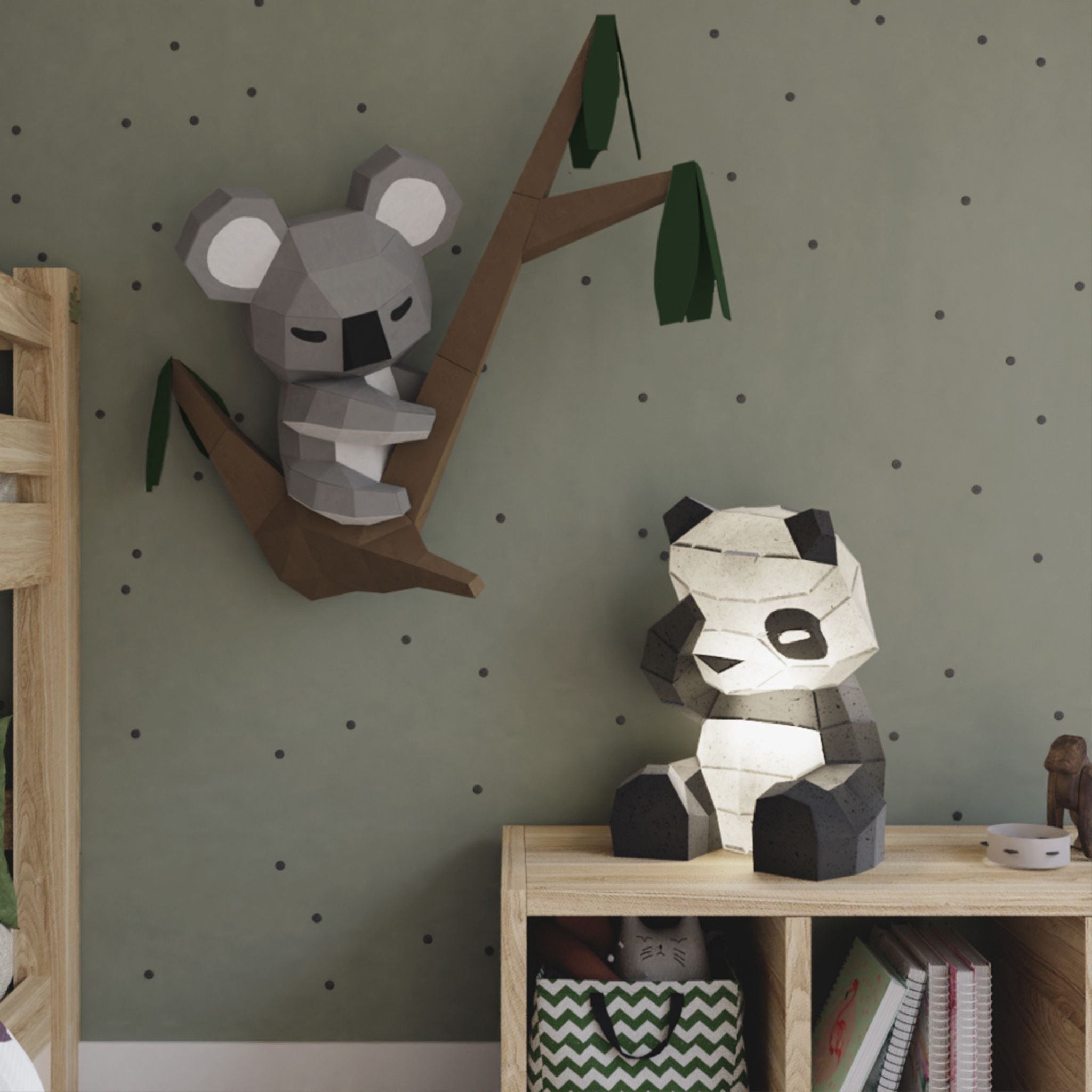 Décoration chambre enfant koala papercraft